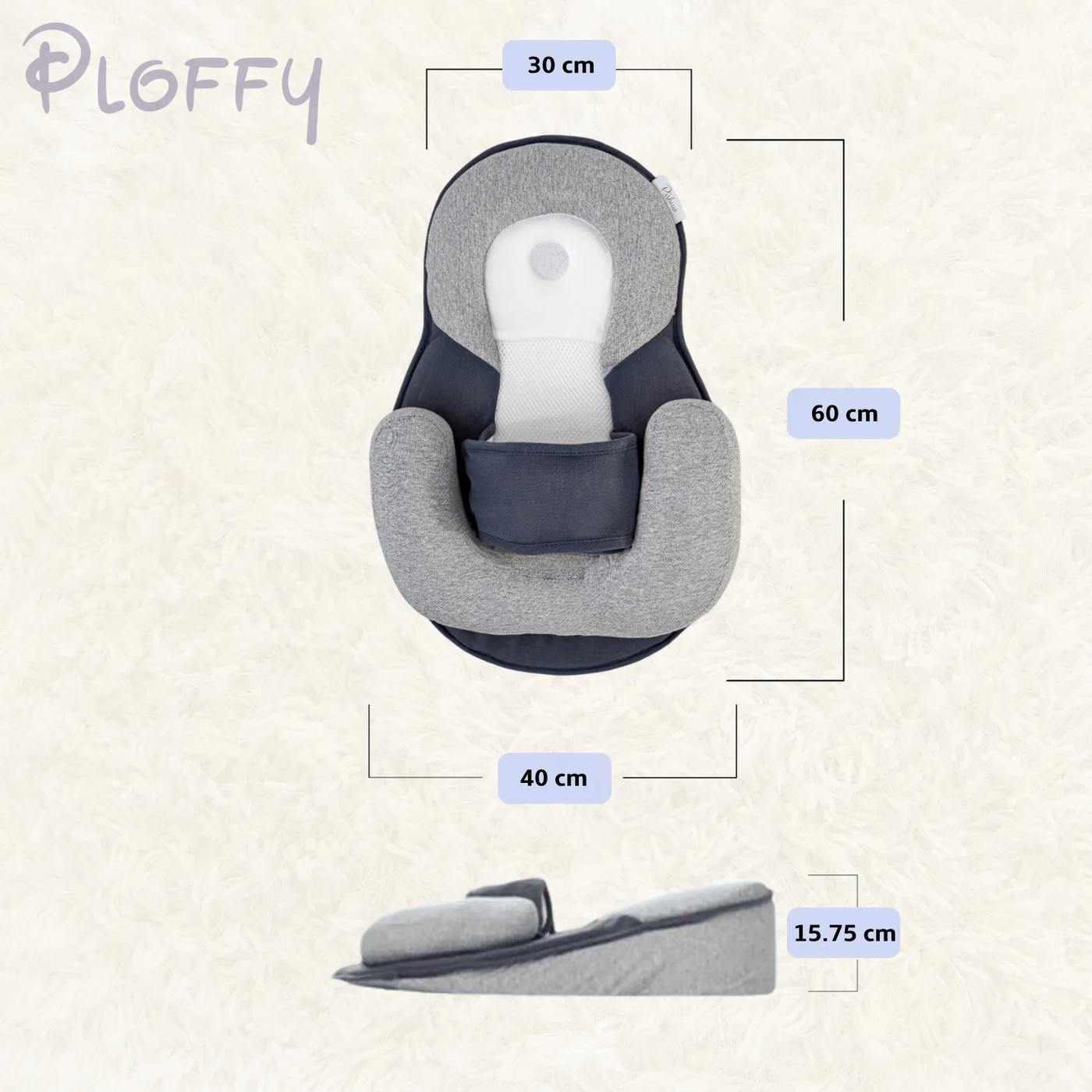 Ploffy Nest | Cozy Comfort & Safety Baby Sleeper